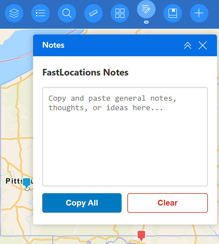FastLocations Notes